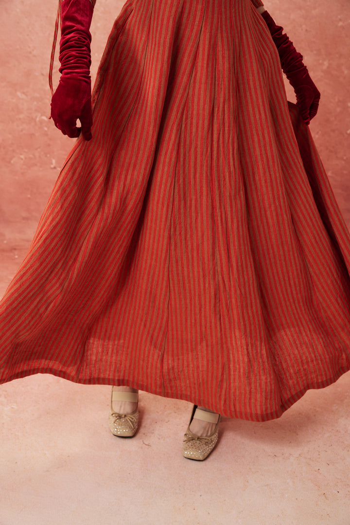 Crystal 17 | Victorian maxi linen dress