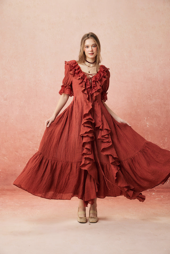 Dewdrops 16 | Maxi Linen Dress Gown