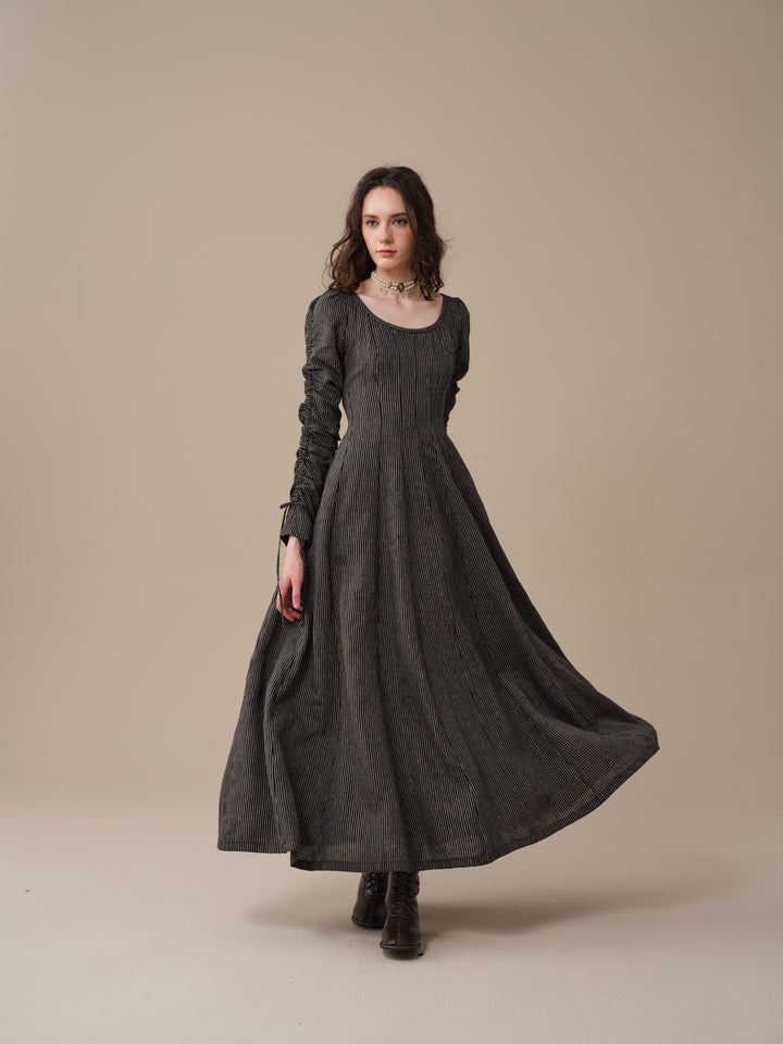 Crystal 17 | Victorian maxi linen dress
