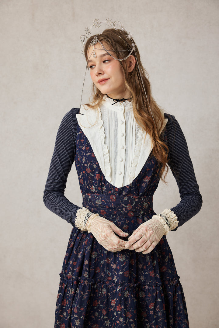 Úrsula 24 | Vintage linen Tiered Dress