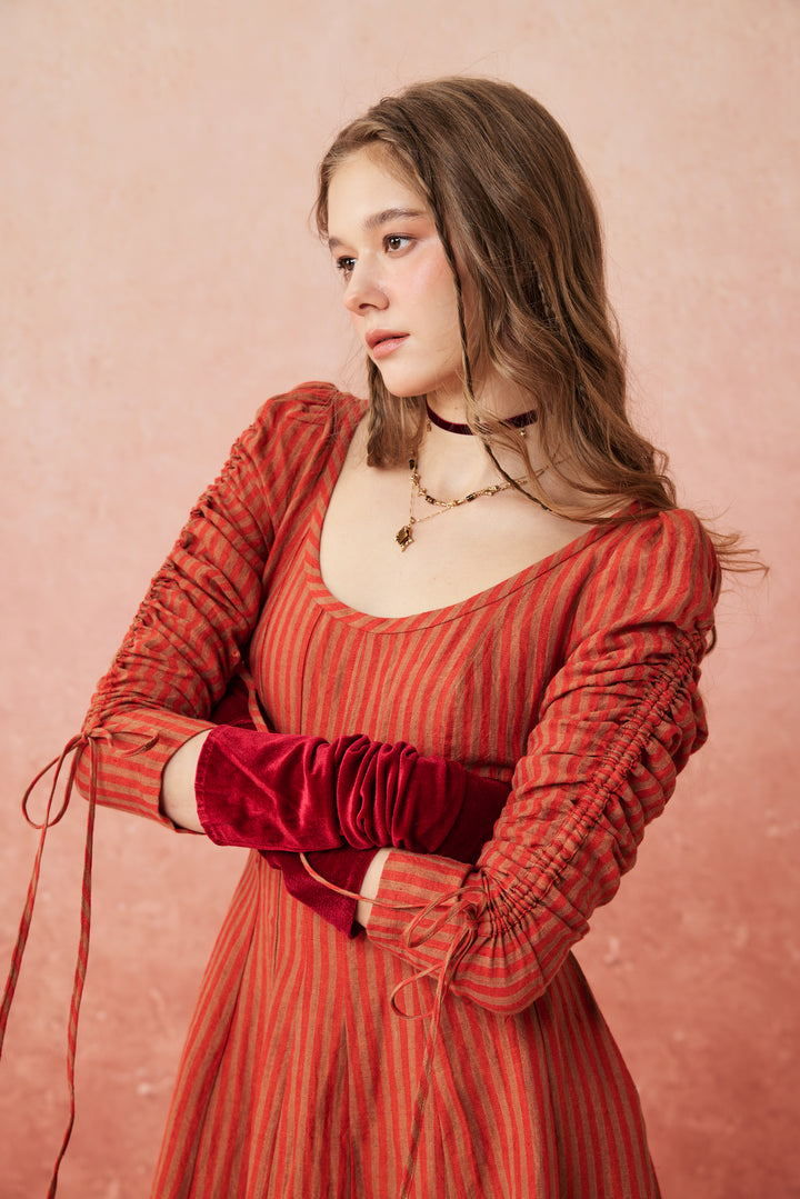 Crystal 17 | Victorian maxi linen dress