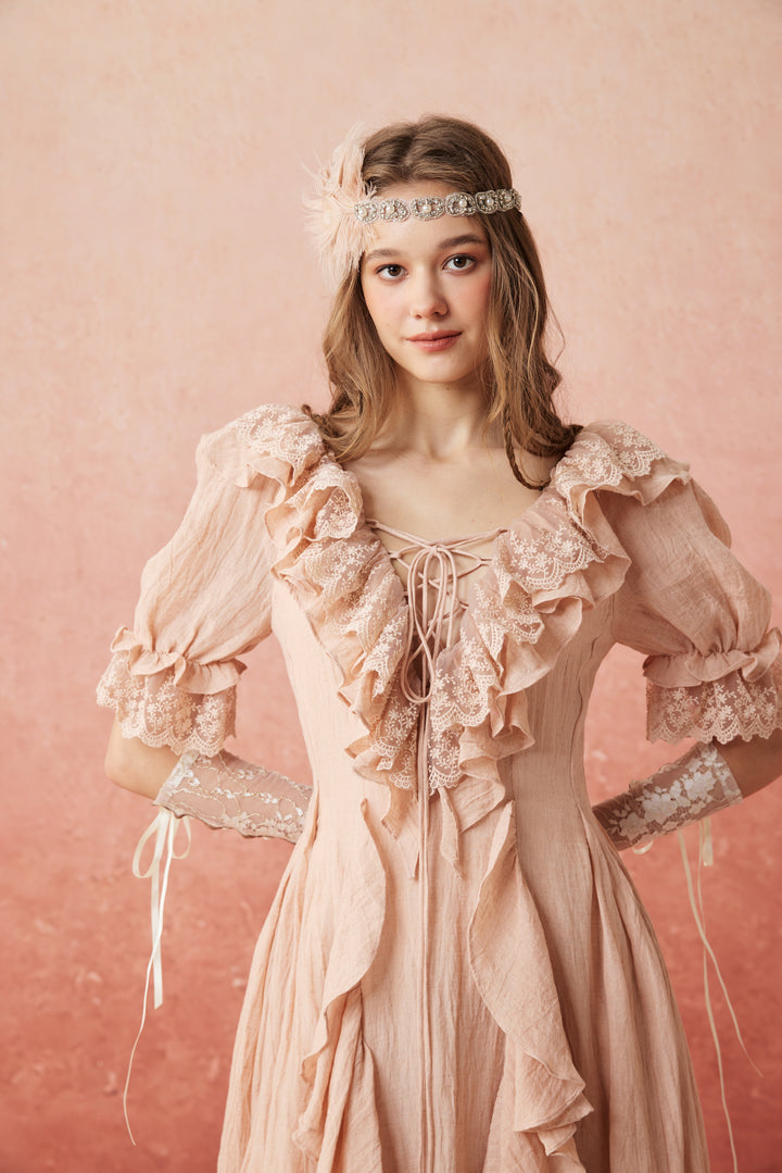 Dewdrops 16 | Maxi Linen Dress Gown