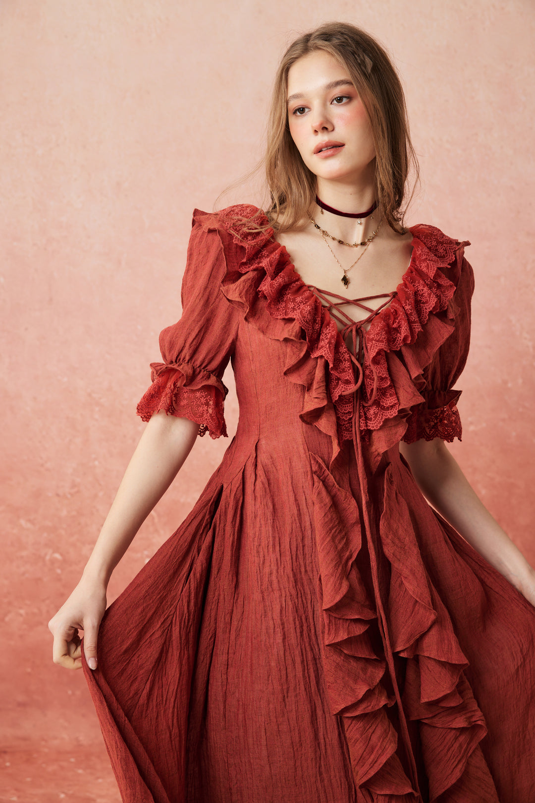 Dewdrops 16 | Maxi Linen Dress Gown