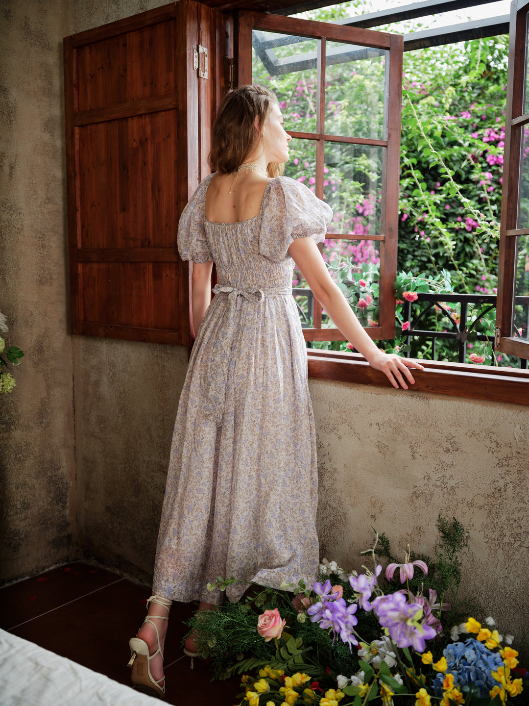 cotton linen dresses Women Vintage Pink For Summer Q10065 This is the pink cotton dress you need in order to be a fair Pink Cotton-Linen Dress | Comfy,