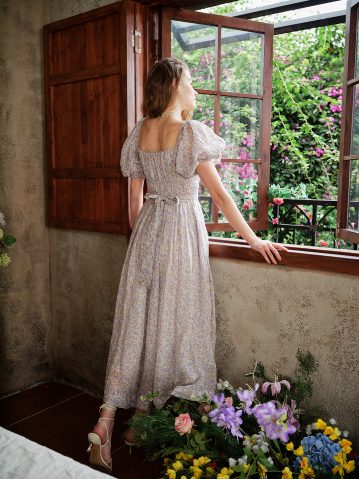 Alice 19 | Floral linen dress