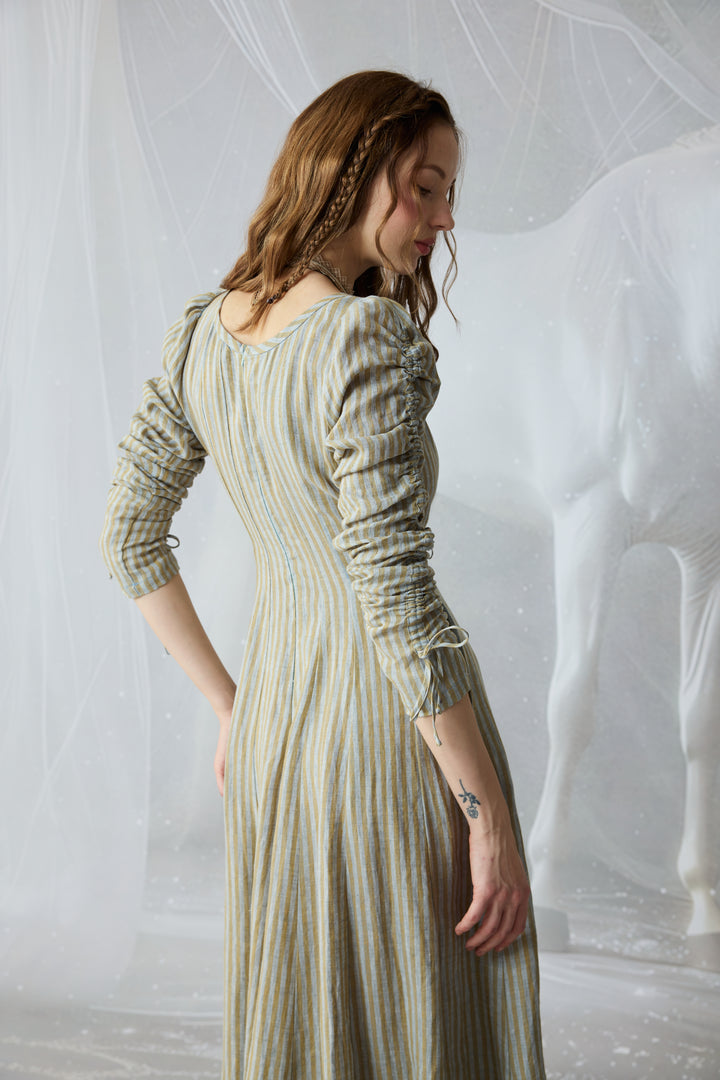 Crystal 17 | Victorian maxi linen dress