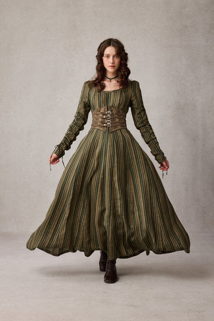 Crystal 17 | Victorian maxi linen dress