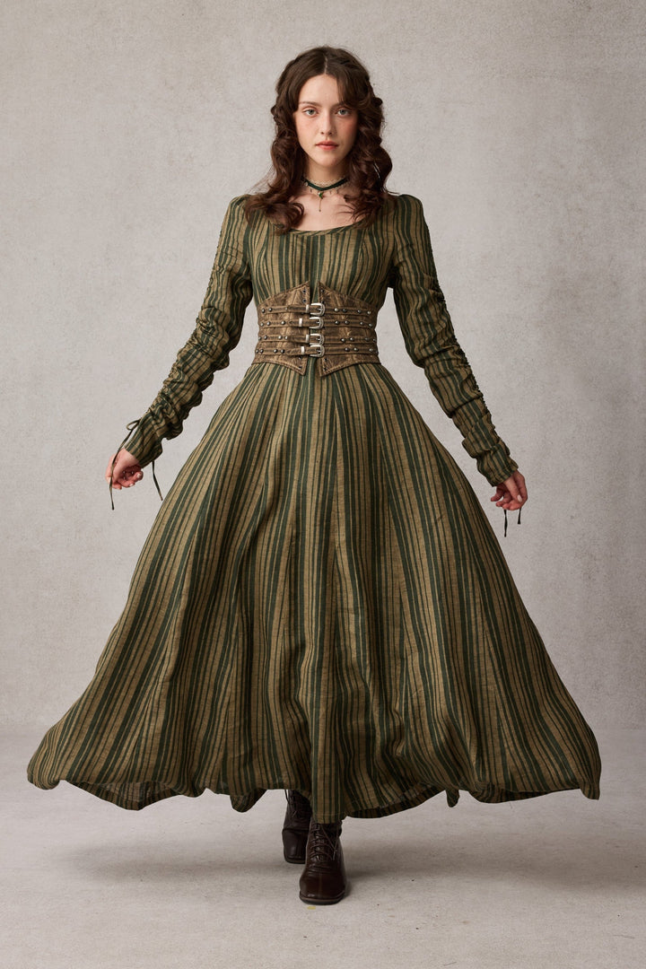 Crystal 17 | Victorian maxi linen dress