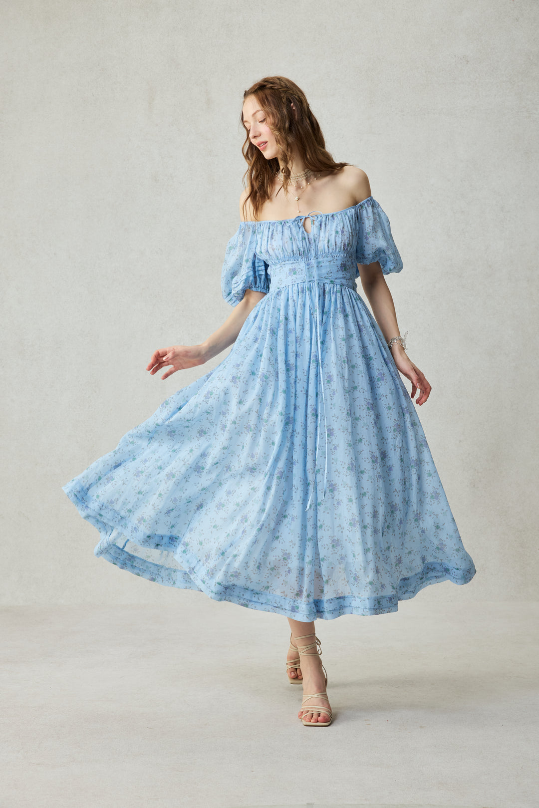 Alice 19 | Floral linen dress Linennaive Alice 19 | Floral linen dress Linennaive