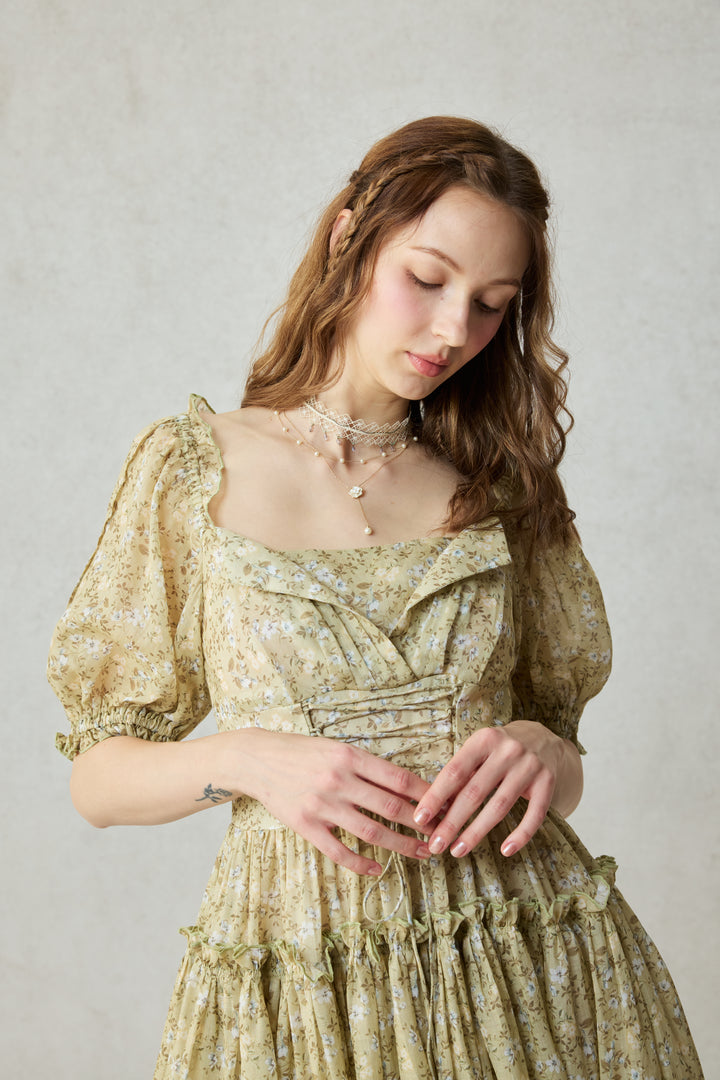 Julia 35 | Floral linen dress