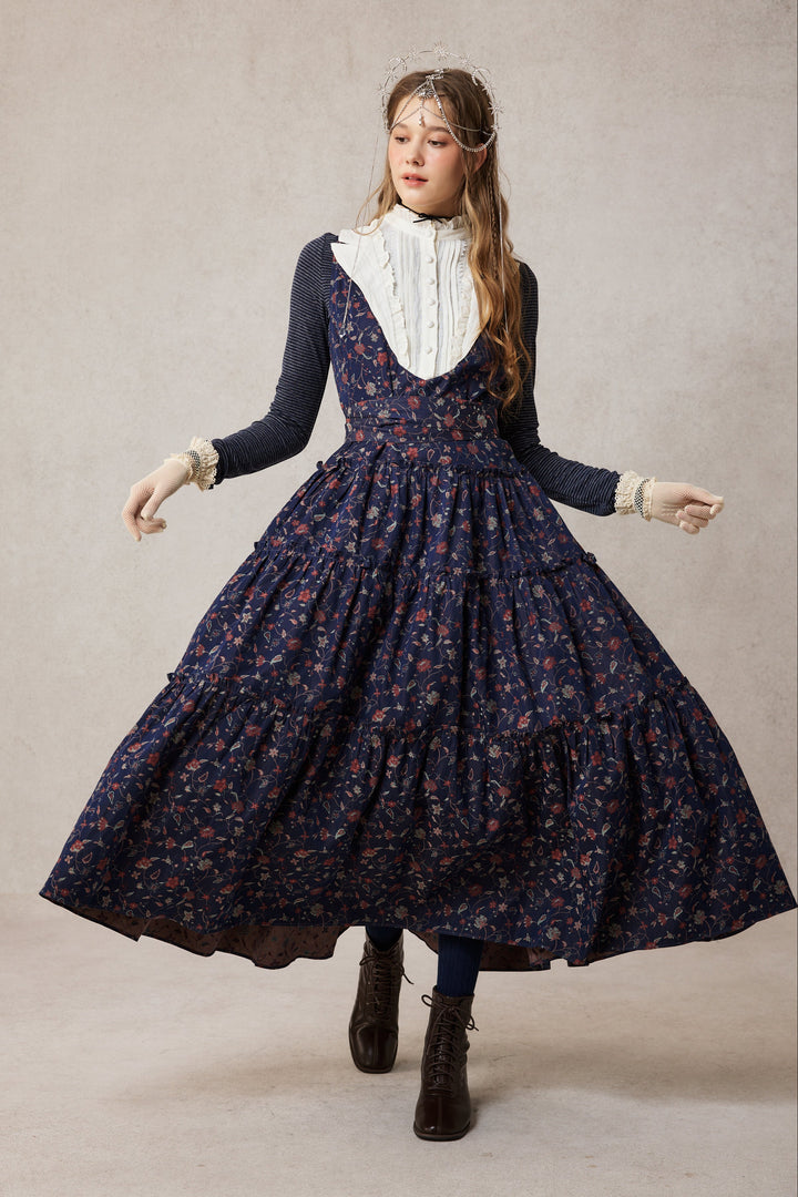 Úrsula 24 | Vintage linen Tiered Dress