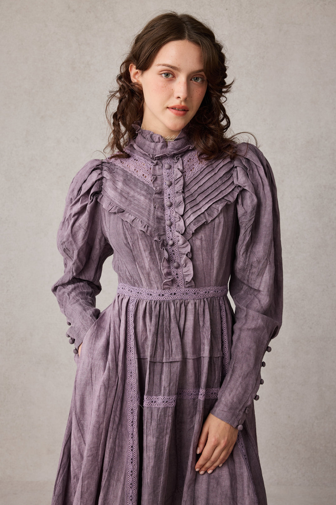 MARY 18 | VINTAGE LINEN DRESS GOWN Linennaive MARY 18 | VINTAGE LINEN DRESS GOWN Linennaive