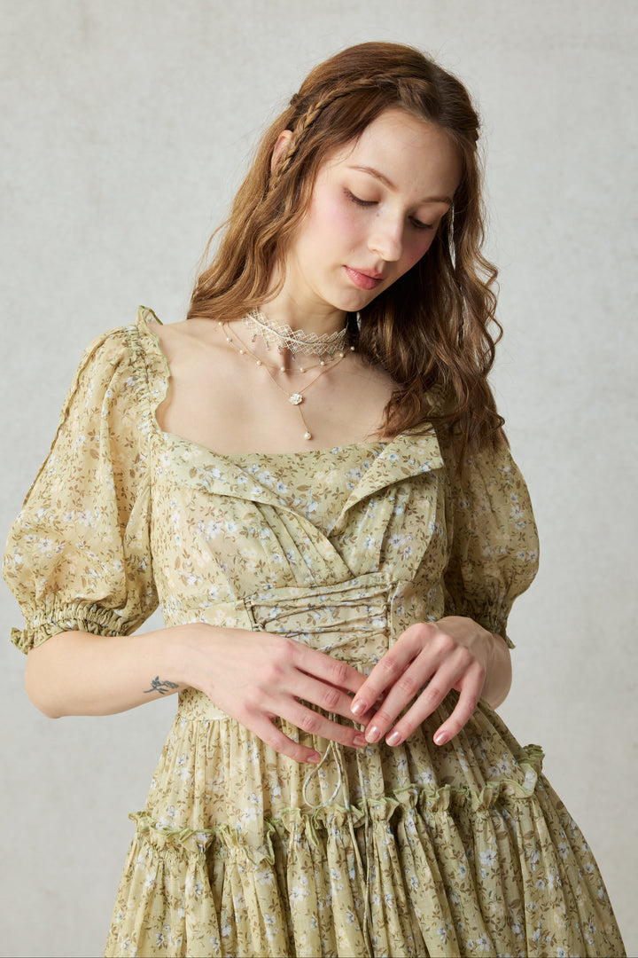 Julia 35 | Floral linen dress