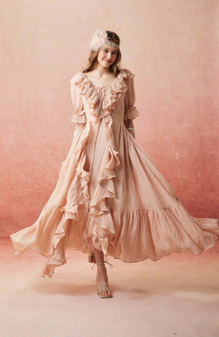 Dewdrops 16 | Maxi Linen Dress Gown