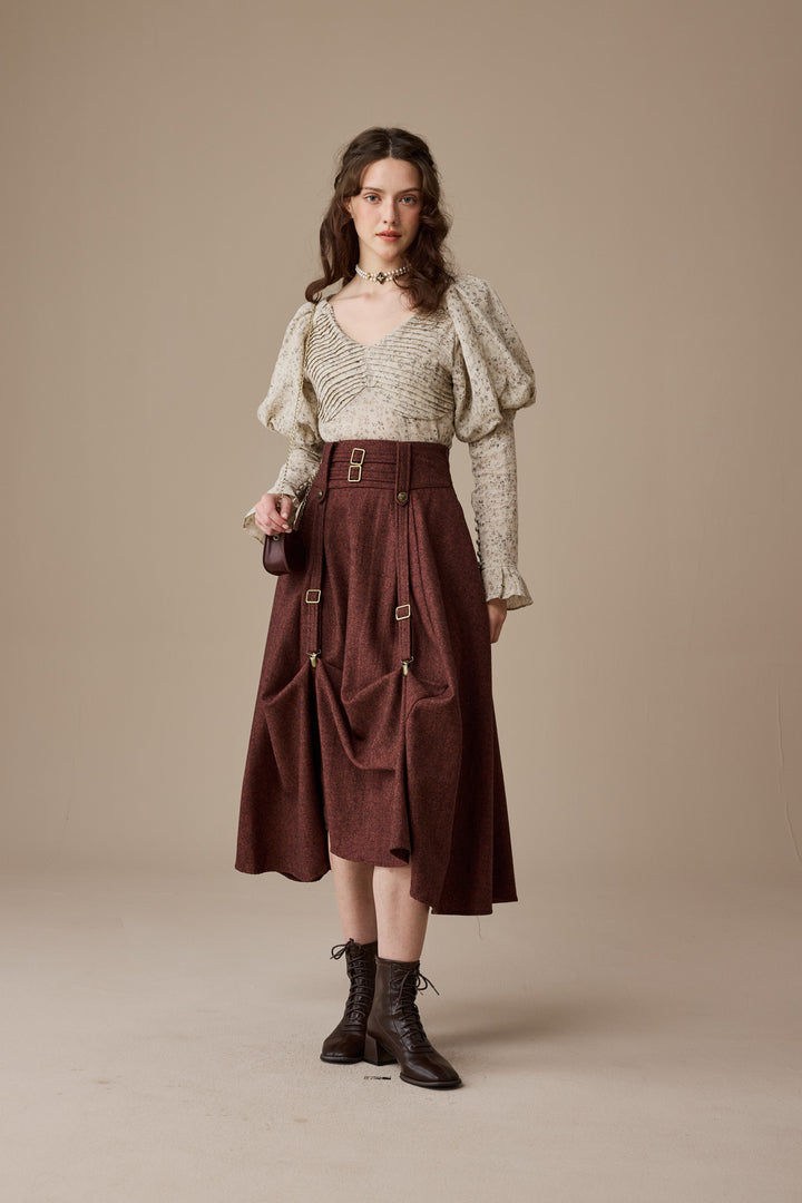 Cynthia 16 | Adjustable wool skirt