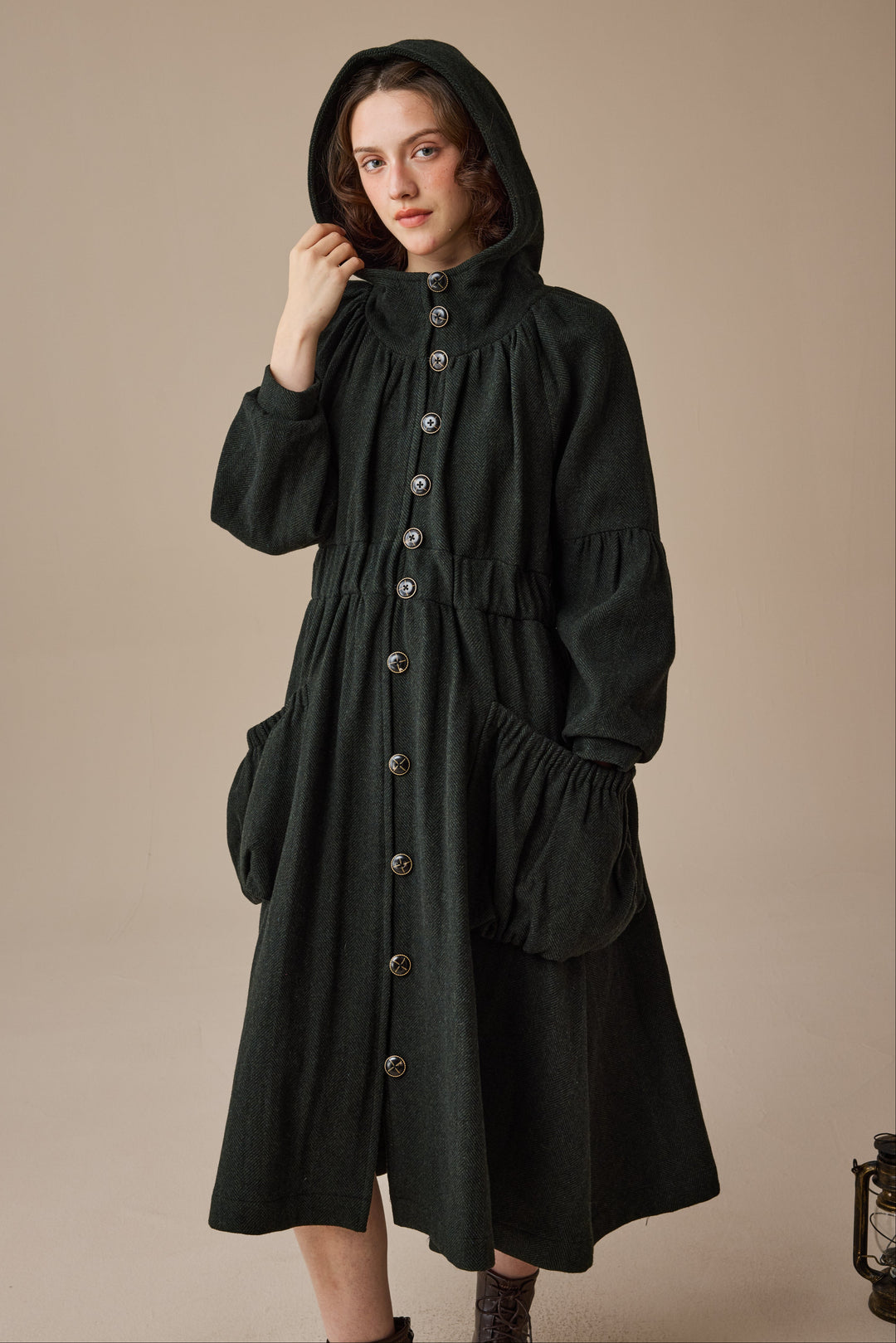 Melissa 28 |100% Wool Hooded Coat