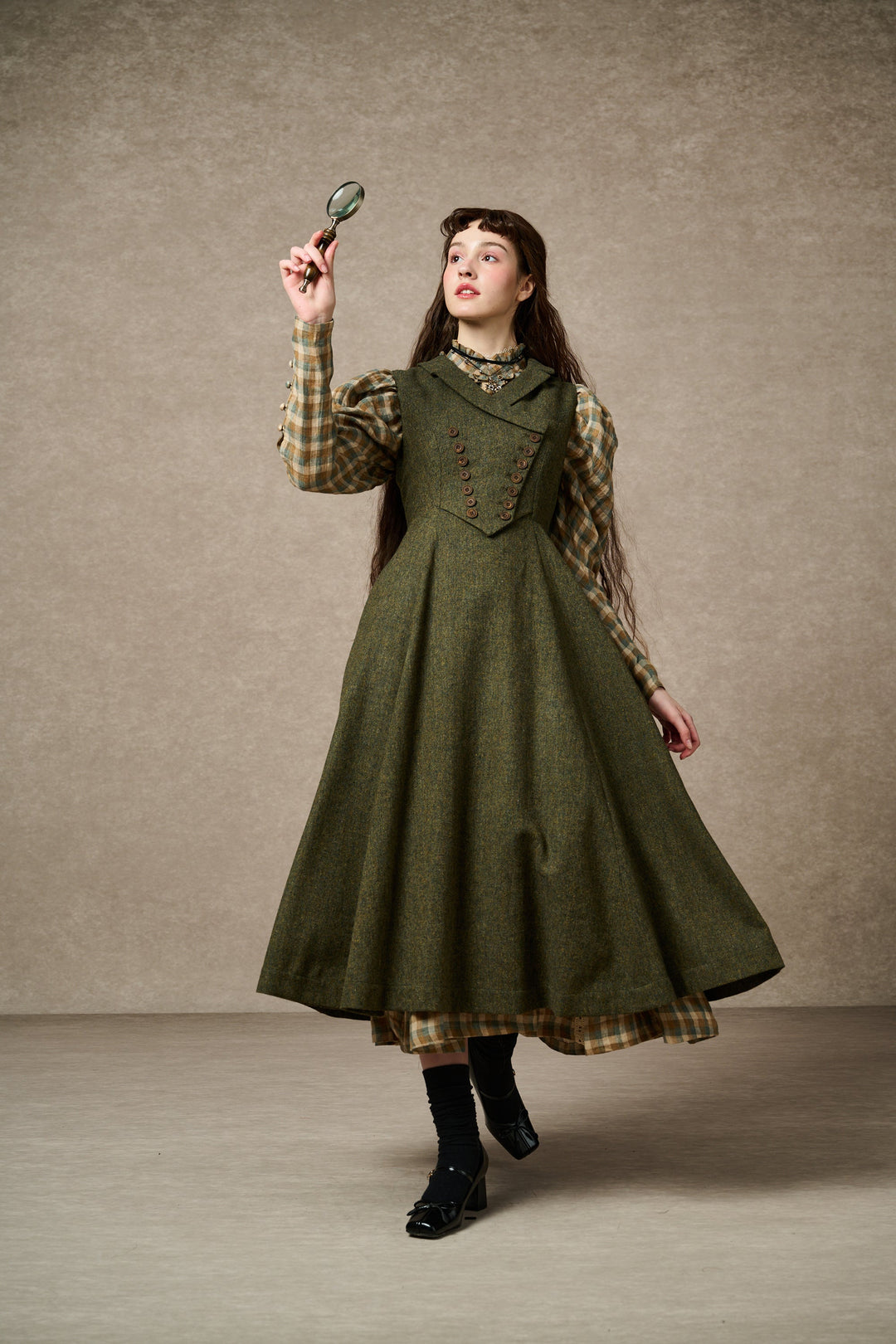 Helen 17| Vintage wool dress Plum / XL