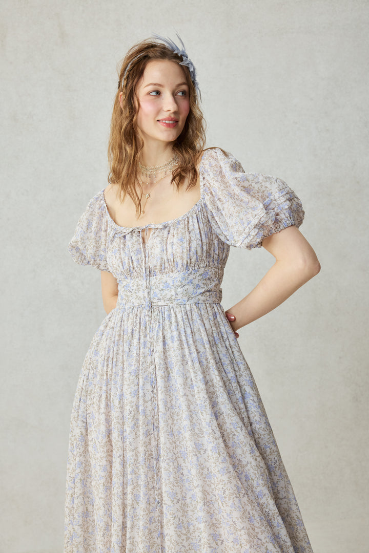 Alice 19 | Floral linen dress