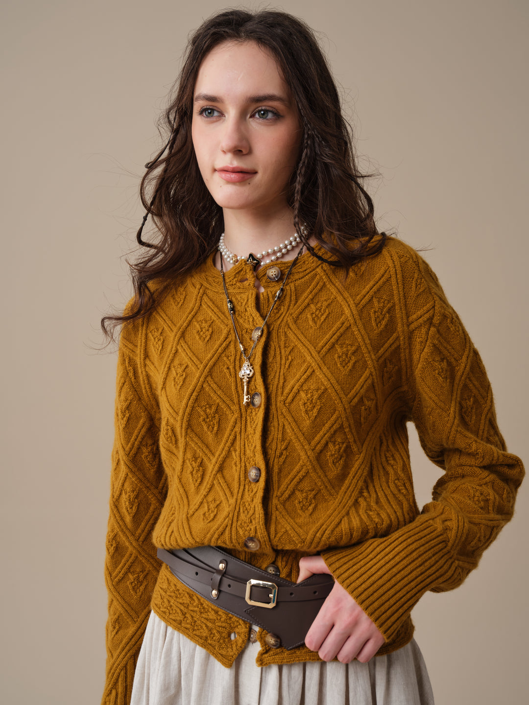 Flurry 17 | 100% Wool Sculptured Knitwear Cardigan
