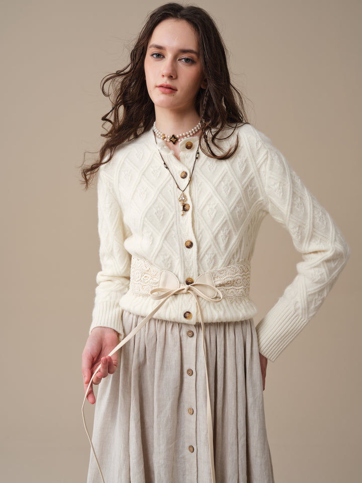 Flurry 17 | 100% Wool Sculptured Knitwear Cardigan