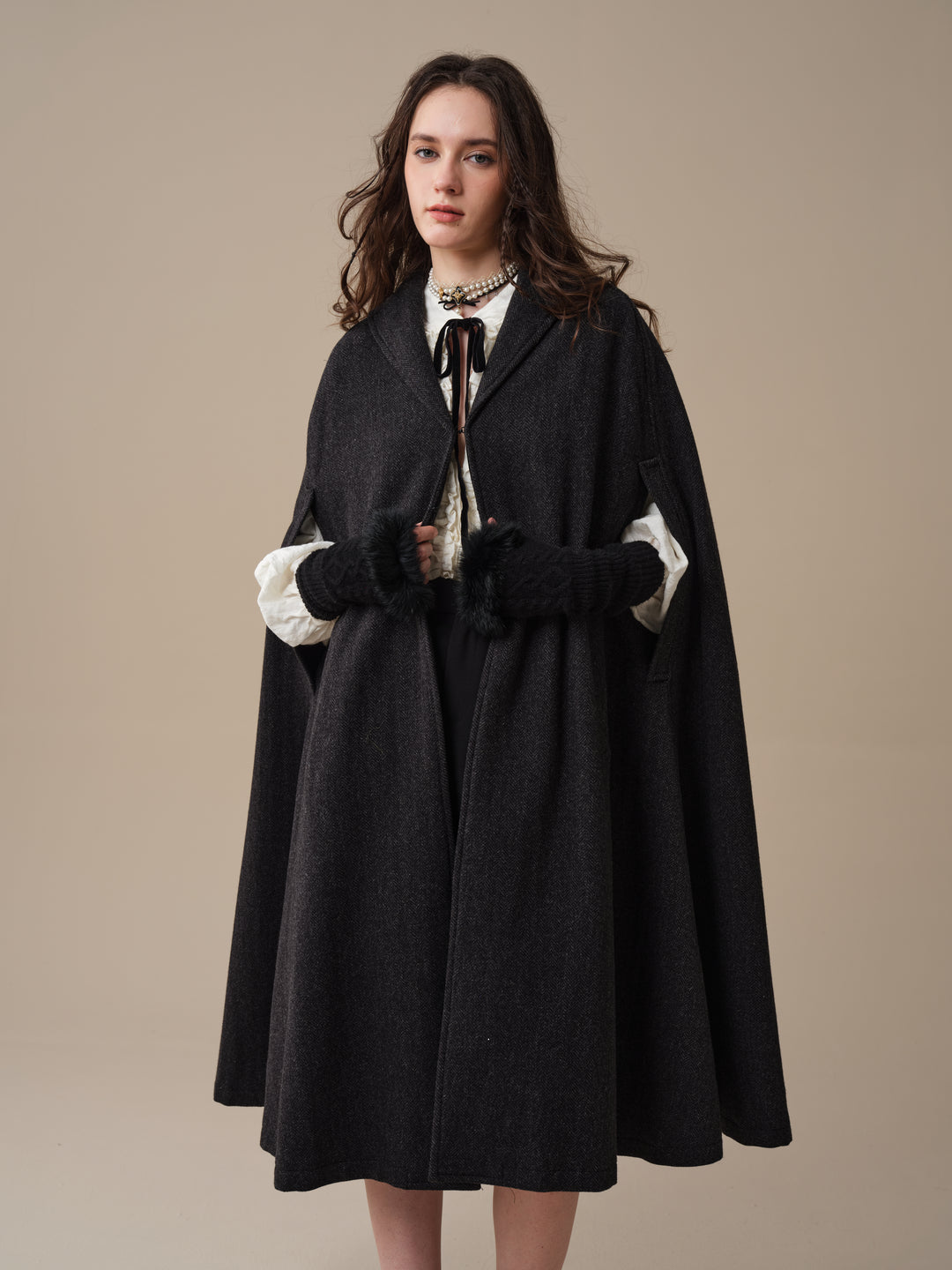Martha 03 | 100% Wool Cape Duster