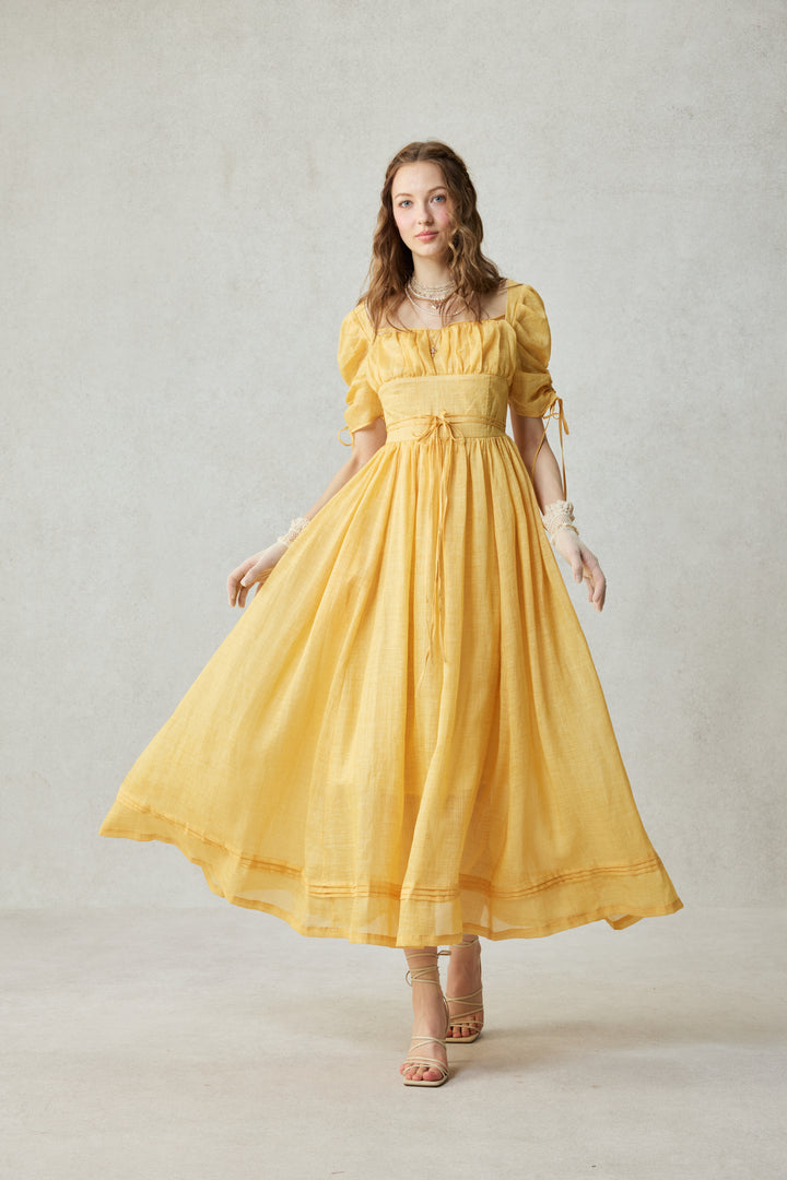 Monette 27 | Corset Linen Dress