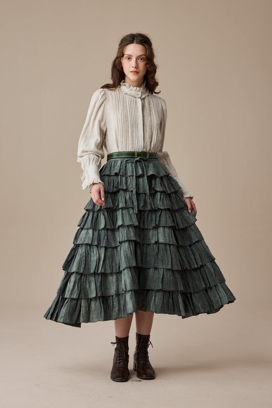 Sophia Leisure Piping A-Line Skirt