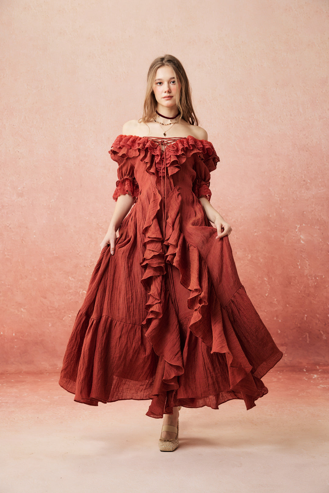 Dewdrops 16 | Maxi Linen Dress Gown