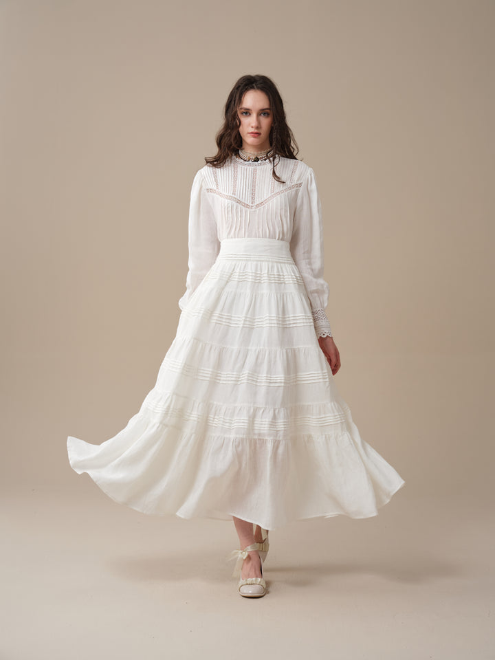 Minna 21 | Edward Linen Lace Blouse