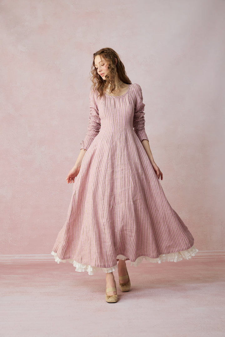 Crystal 17 | Victorian maxi linen dress