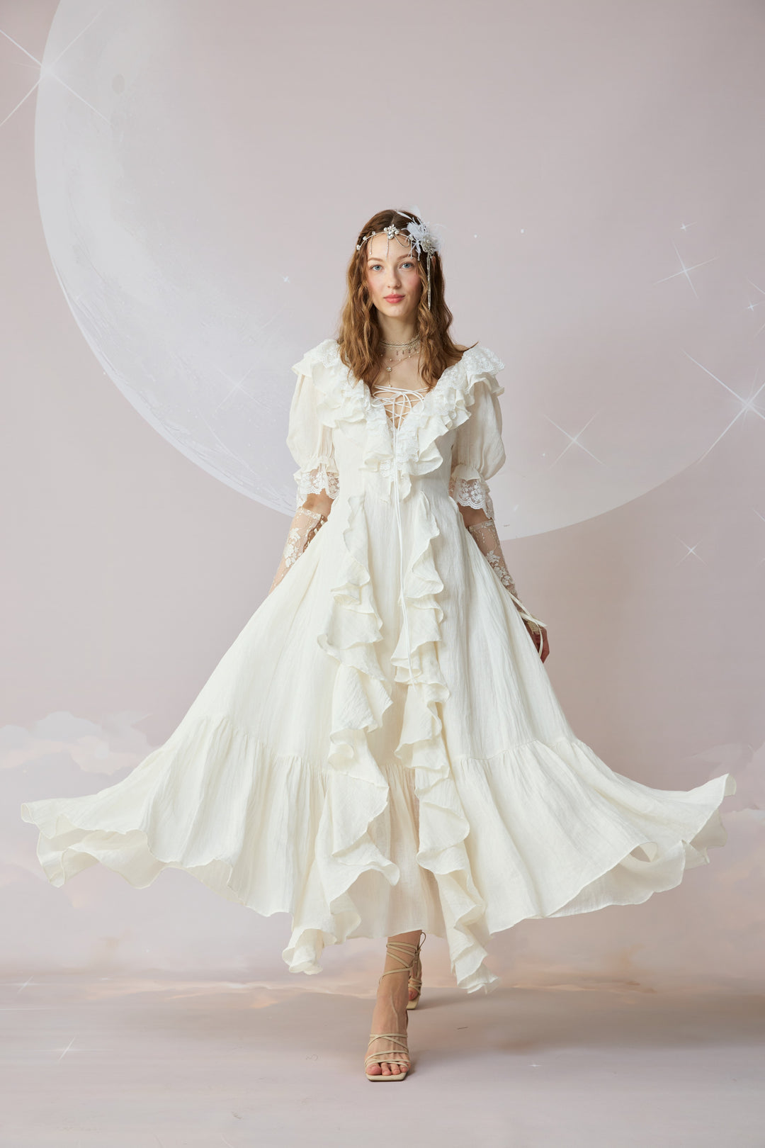 Dewdrops 16 | Maxi Linen Dress Gown Linennaive Dewdrops 16 | Maxi Linen Dress Gown Linennaive