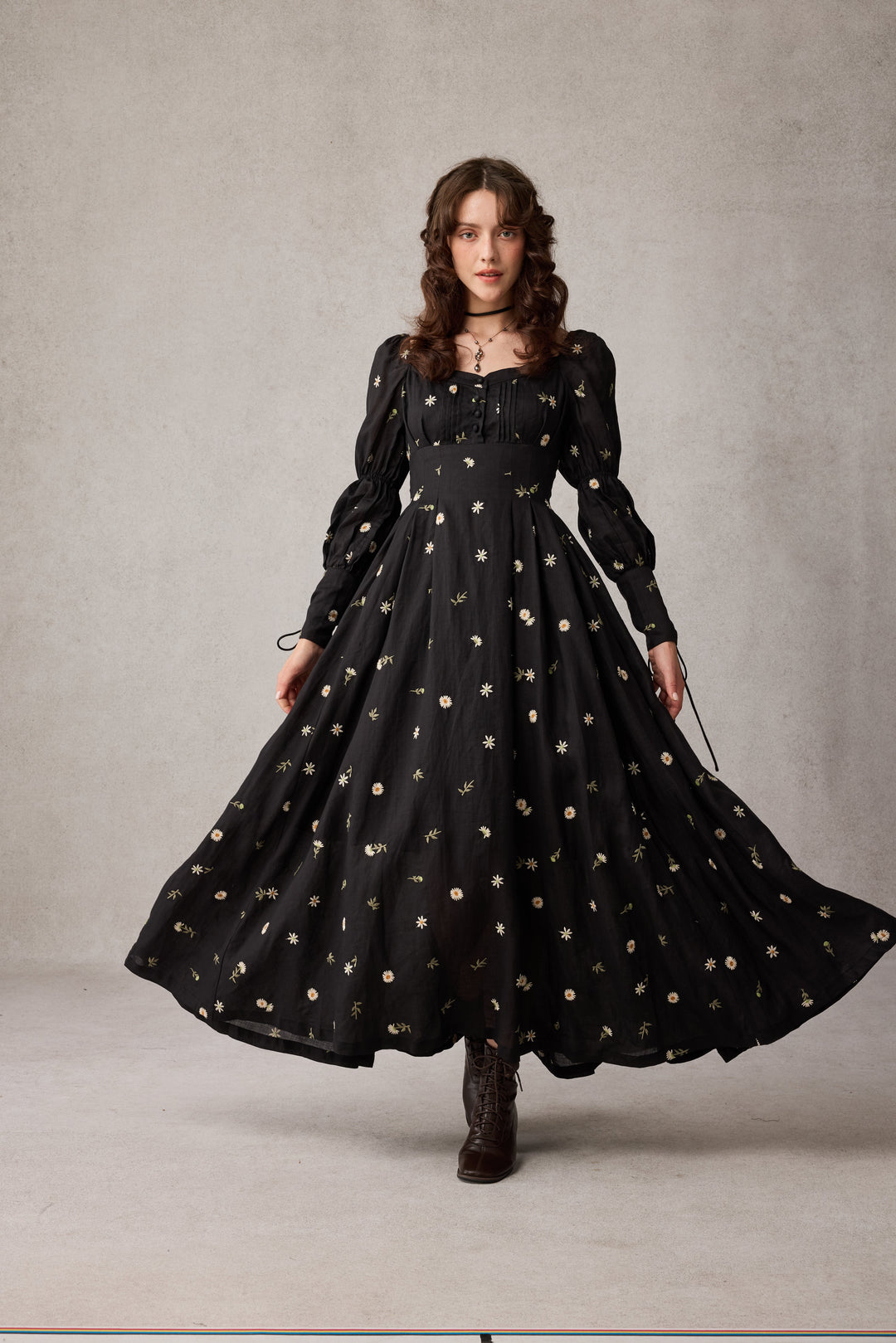 PHOENIX 24 | REGENCY LACE-UP LINEN DRESS