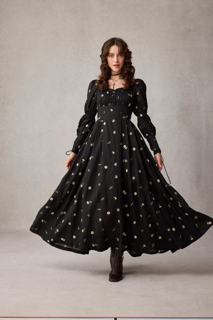 PHOENIX 24 | REGENCY LACE-UP LINEN DRESS