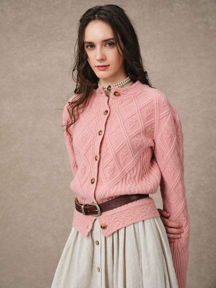 Flurry 17 | 100% Wool Sculptured Knitwear Cardigan