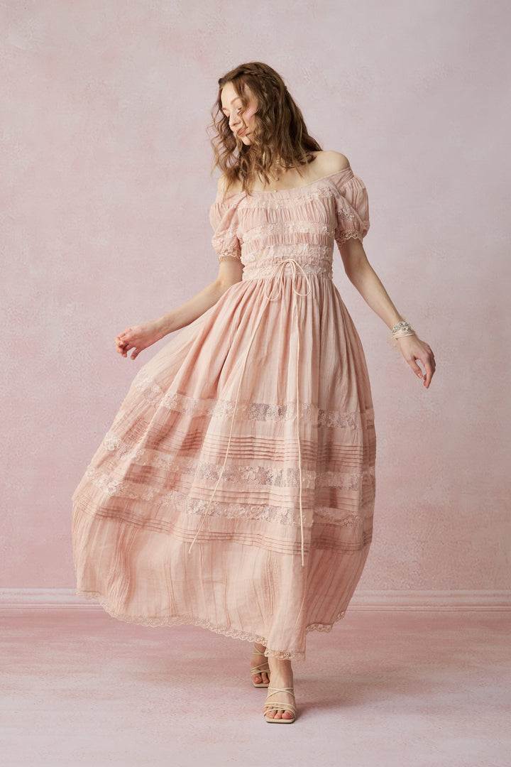 Dawn 17 | Lace Linen Dress Gown