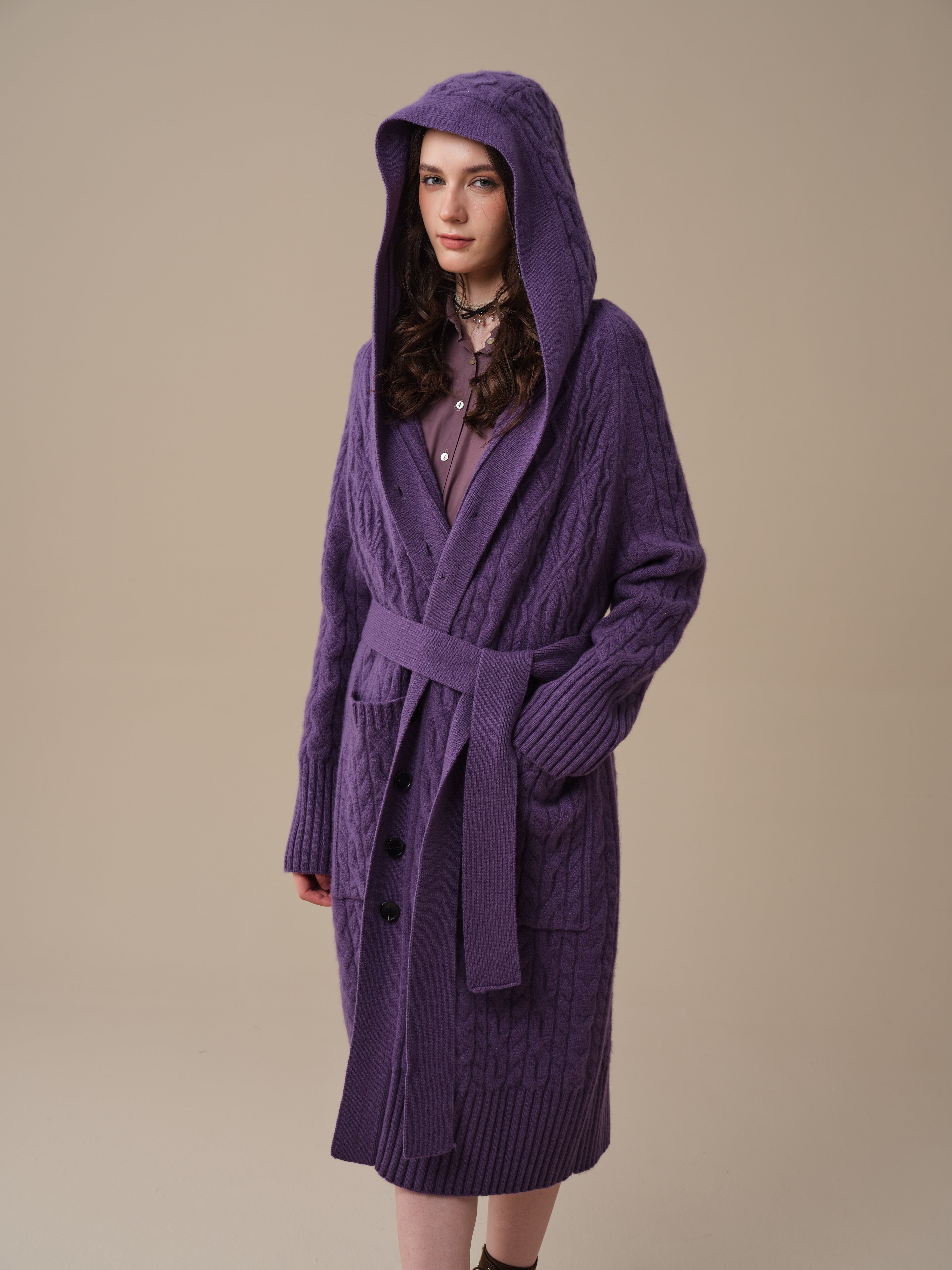Maxi Hooded Wool Coat Cloak (8 Colors) – Linennaive