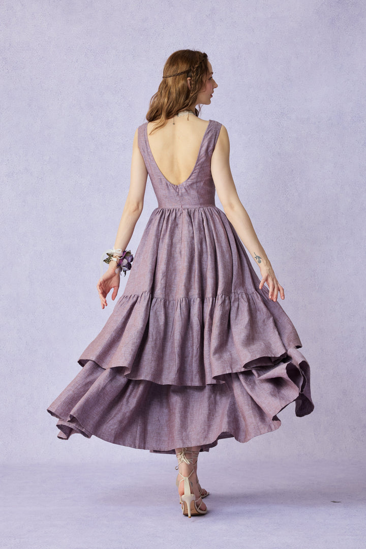 Amélia 29 |Victorian linen dress & skirt （2 pieces)