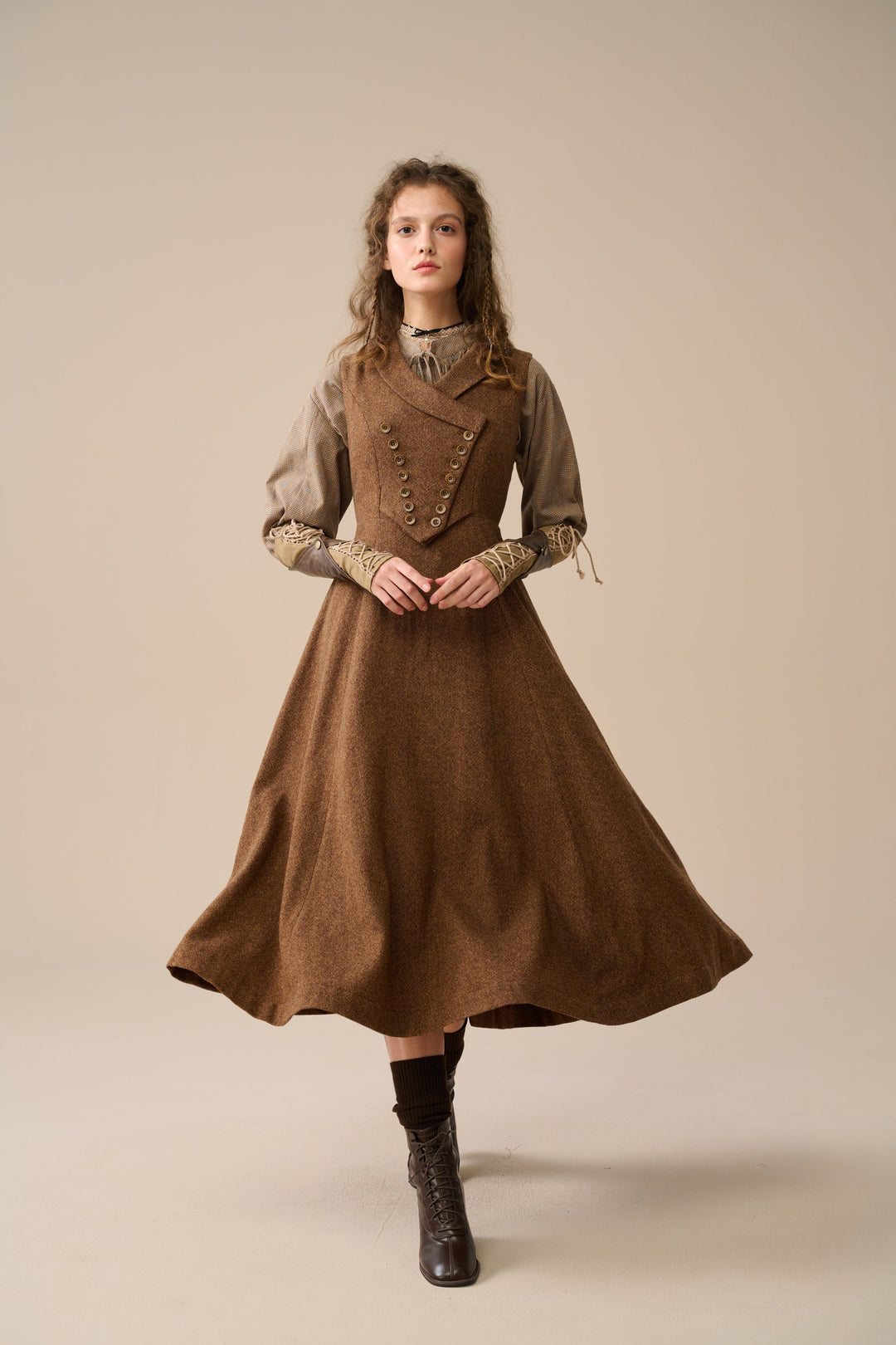 Helen 17| Vintage wool dress Plum / L Helen 17| Vintage wool dress Plum / L