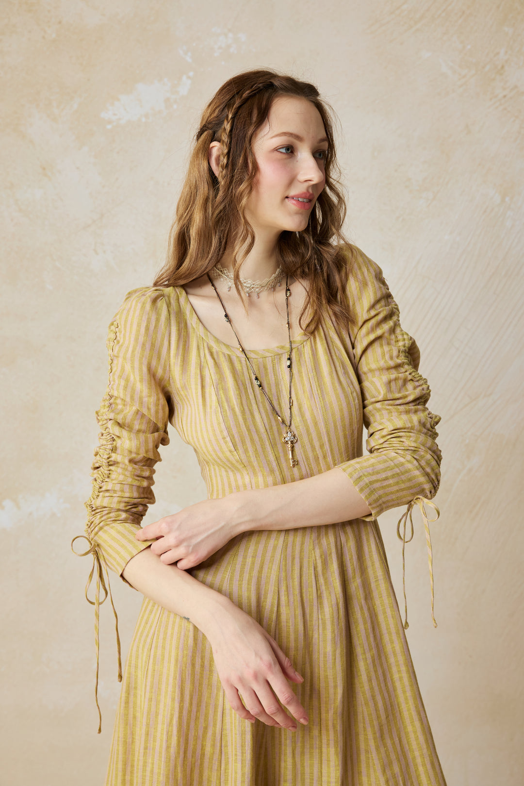 Crystal 17 | Victorian maxi linen dress