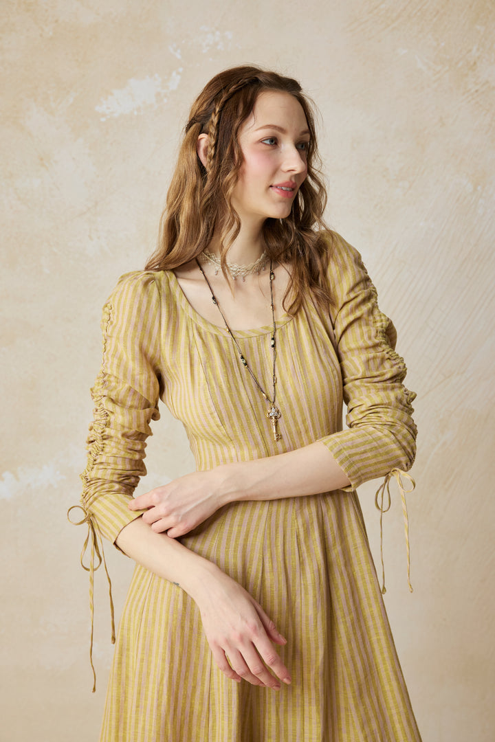 Crystal 17 | Victorian maxi linen dress