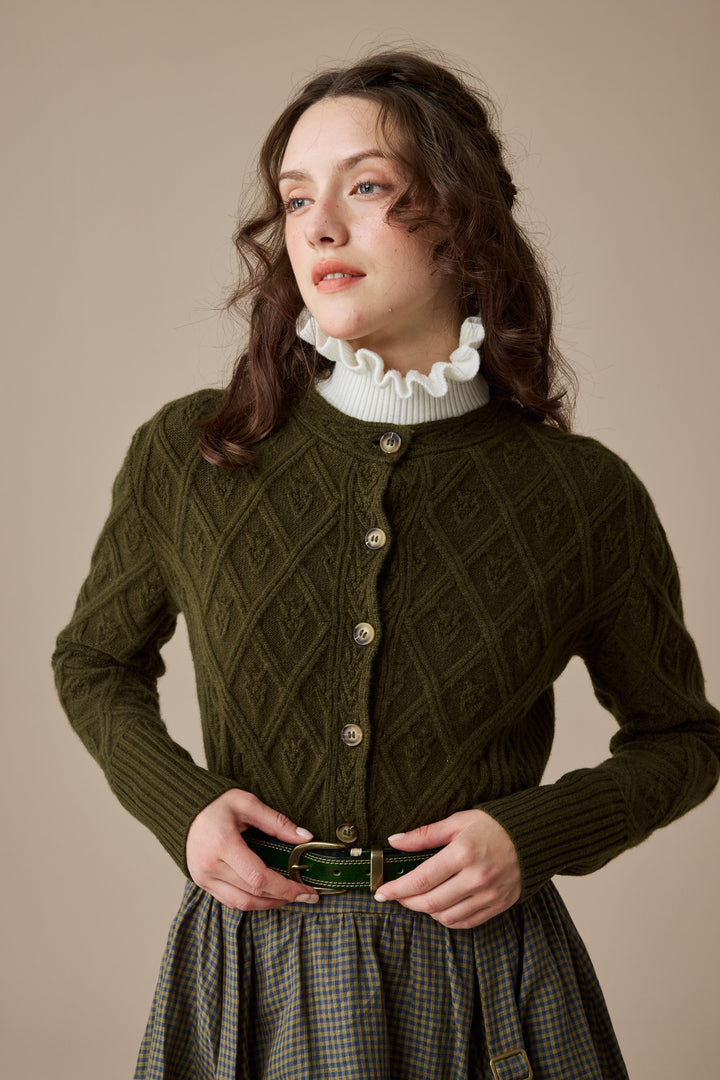 Flurry 17 | 100% Wool Sculptured Knitwear Cardigan