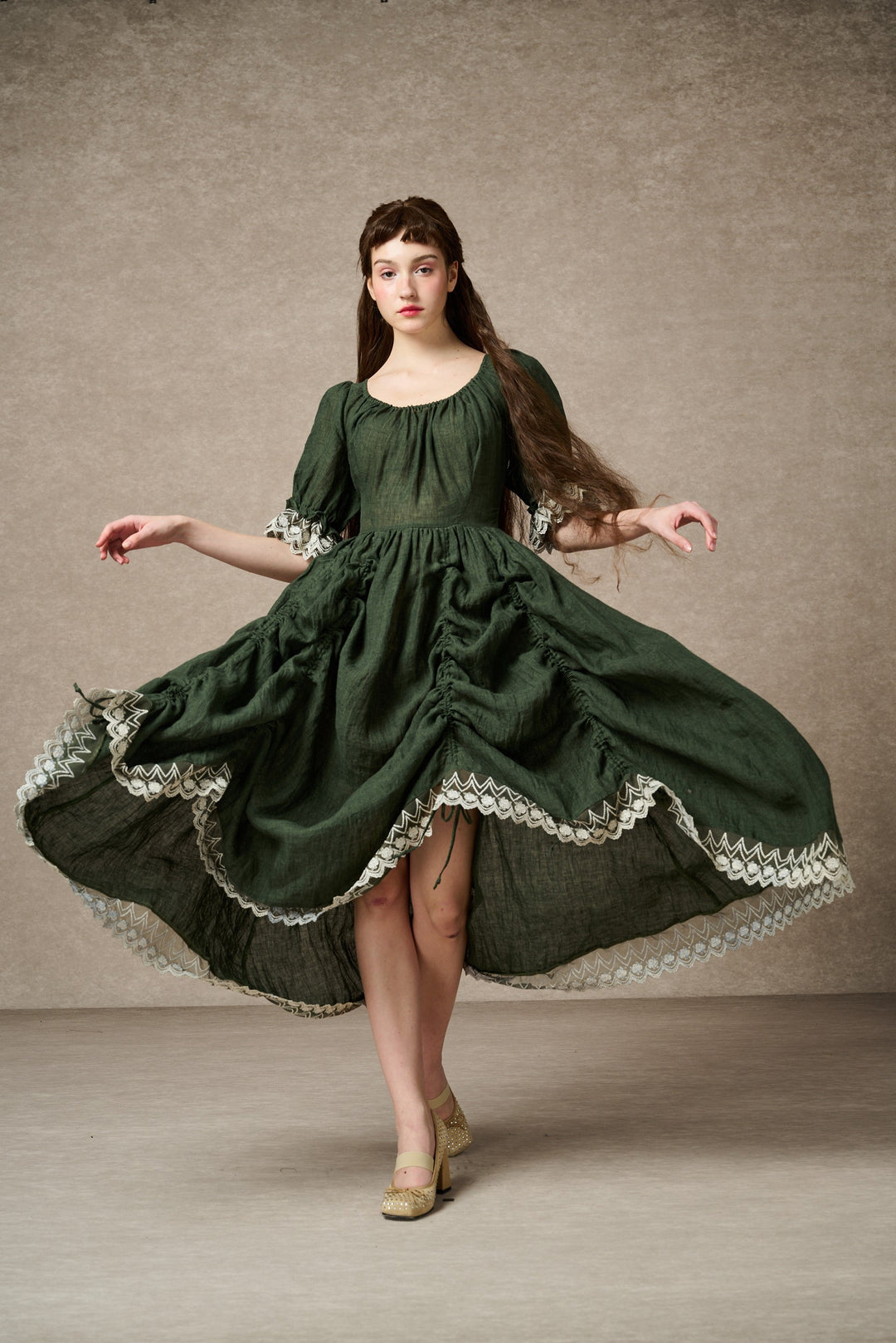 silk linen dress Elowen 27