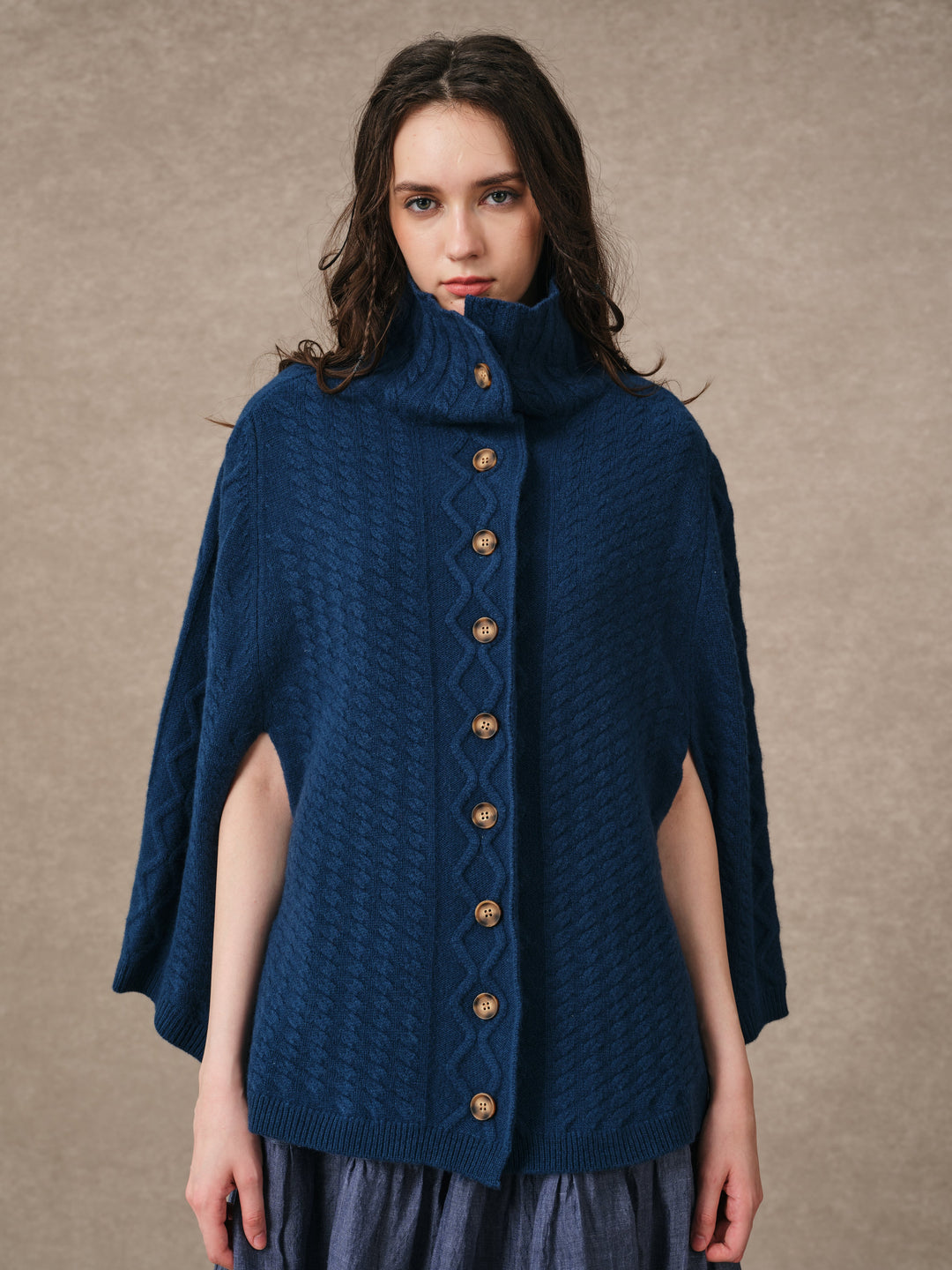 Fleece Cloud | Oversized 100% Wool Knit Poncho