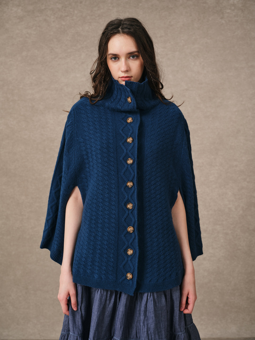 Fleece Cloud | Oversized 100% Wool Knit Poncho