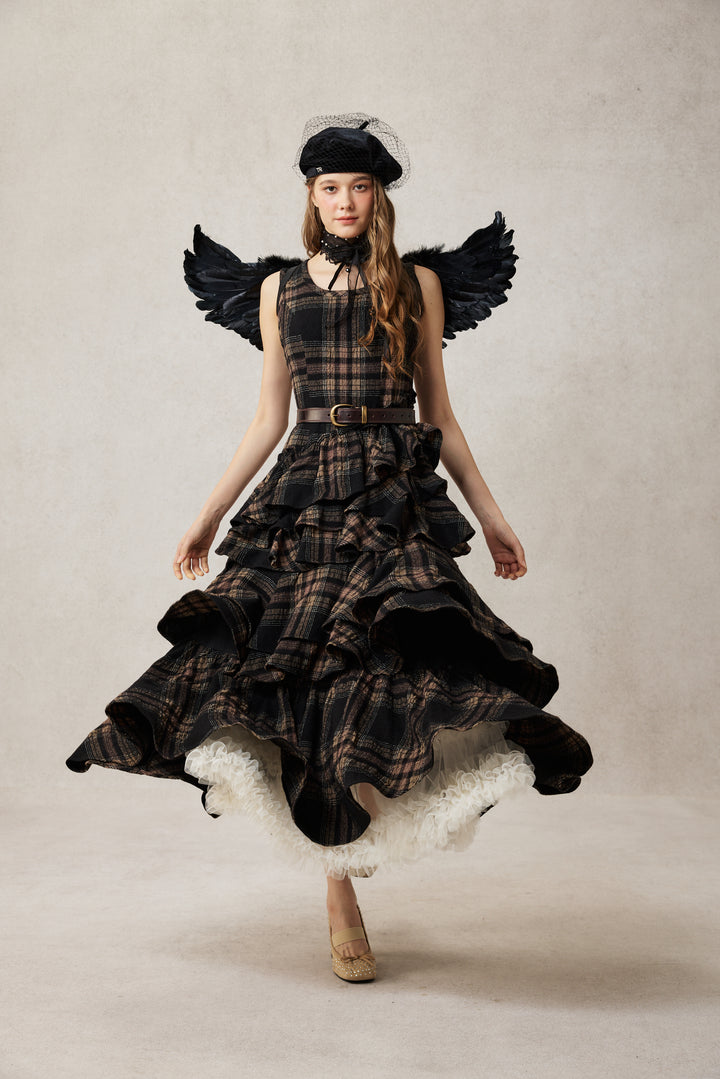 Offred 17 | 100% wool layered dress gown