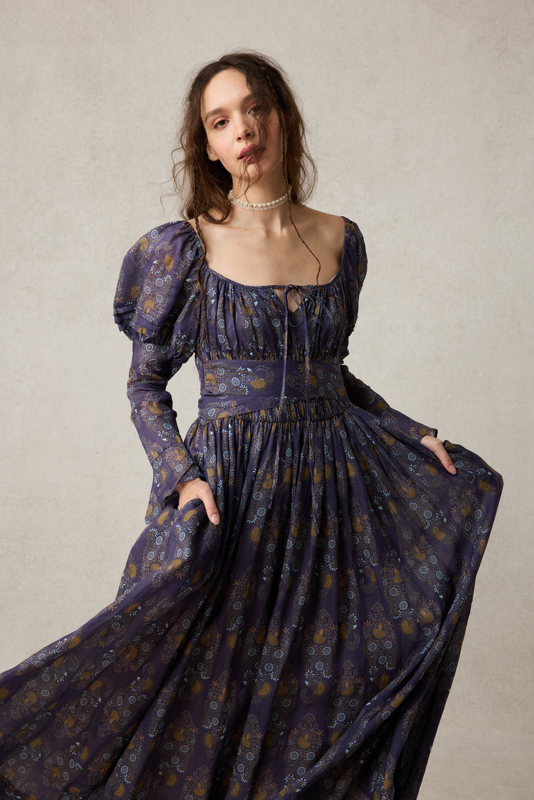 Paisley 11 | Elegant Floral Linen Dress Paisley 11 | Elegant Floral Linen Dress