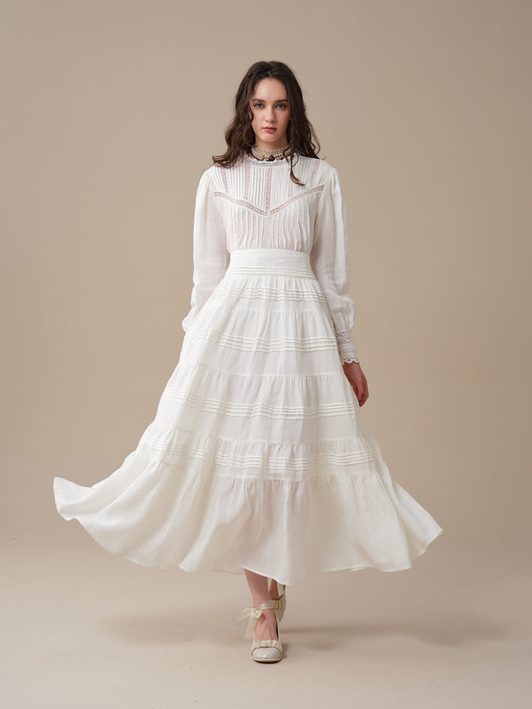 Minna 21 | Edward Linen Lace Blouse