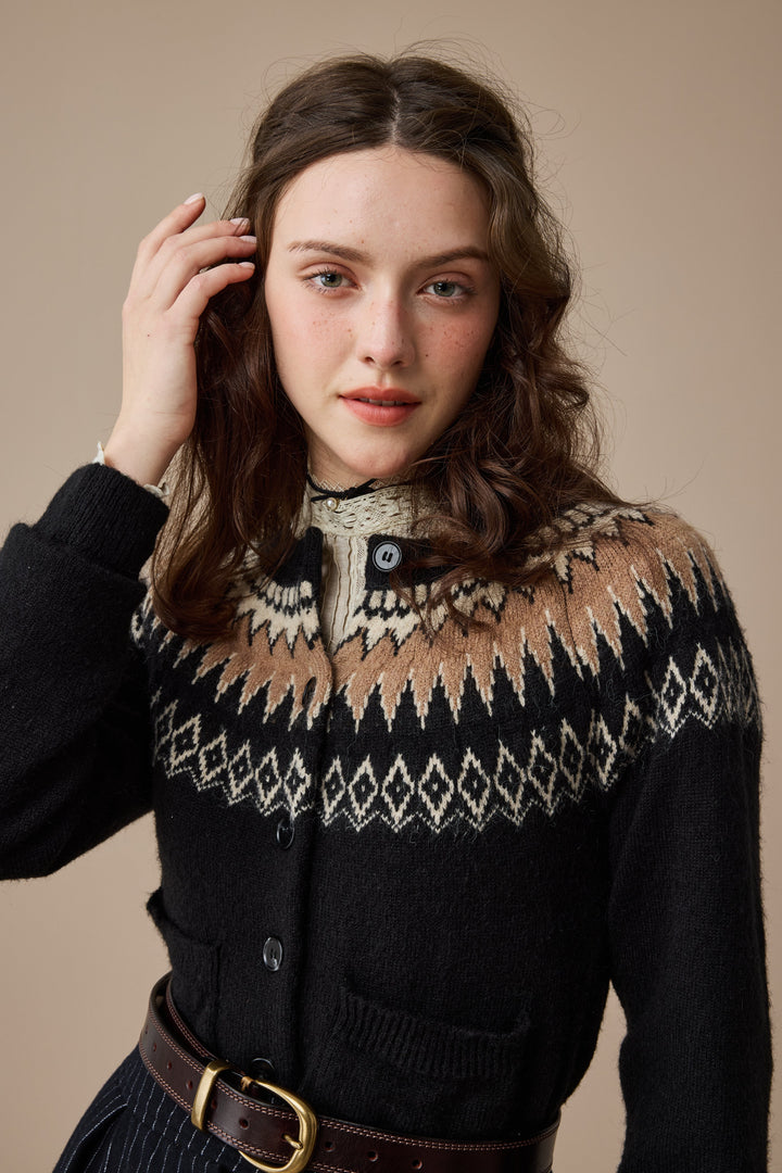 Heather 13 |Fair Isle knits Cardigan