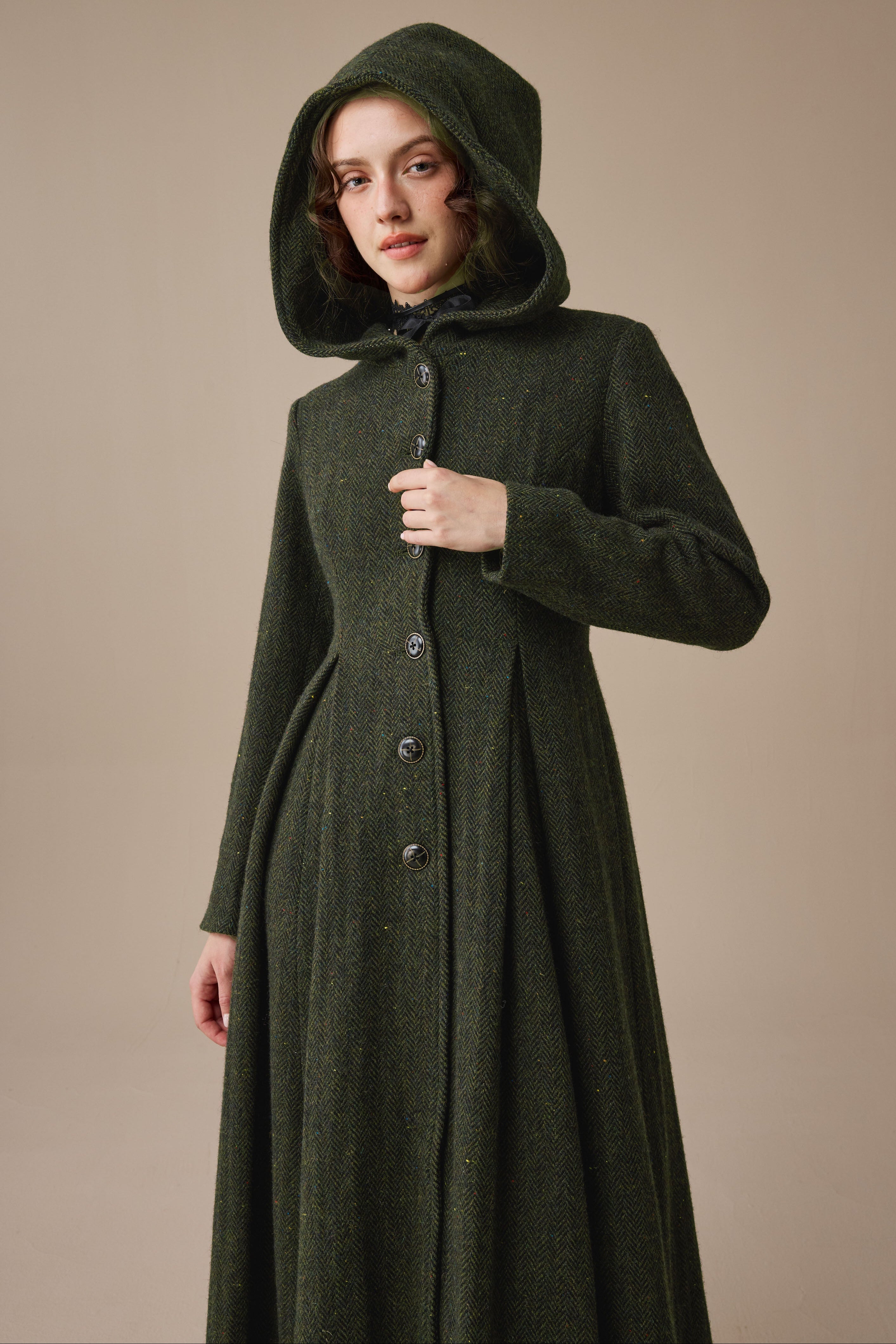 ジャケット・アウター MIELI INVARIANT Cape Rever Wool Coat Coat