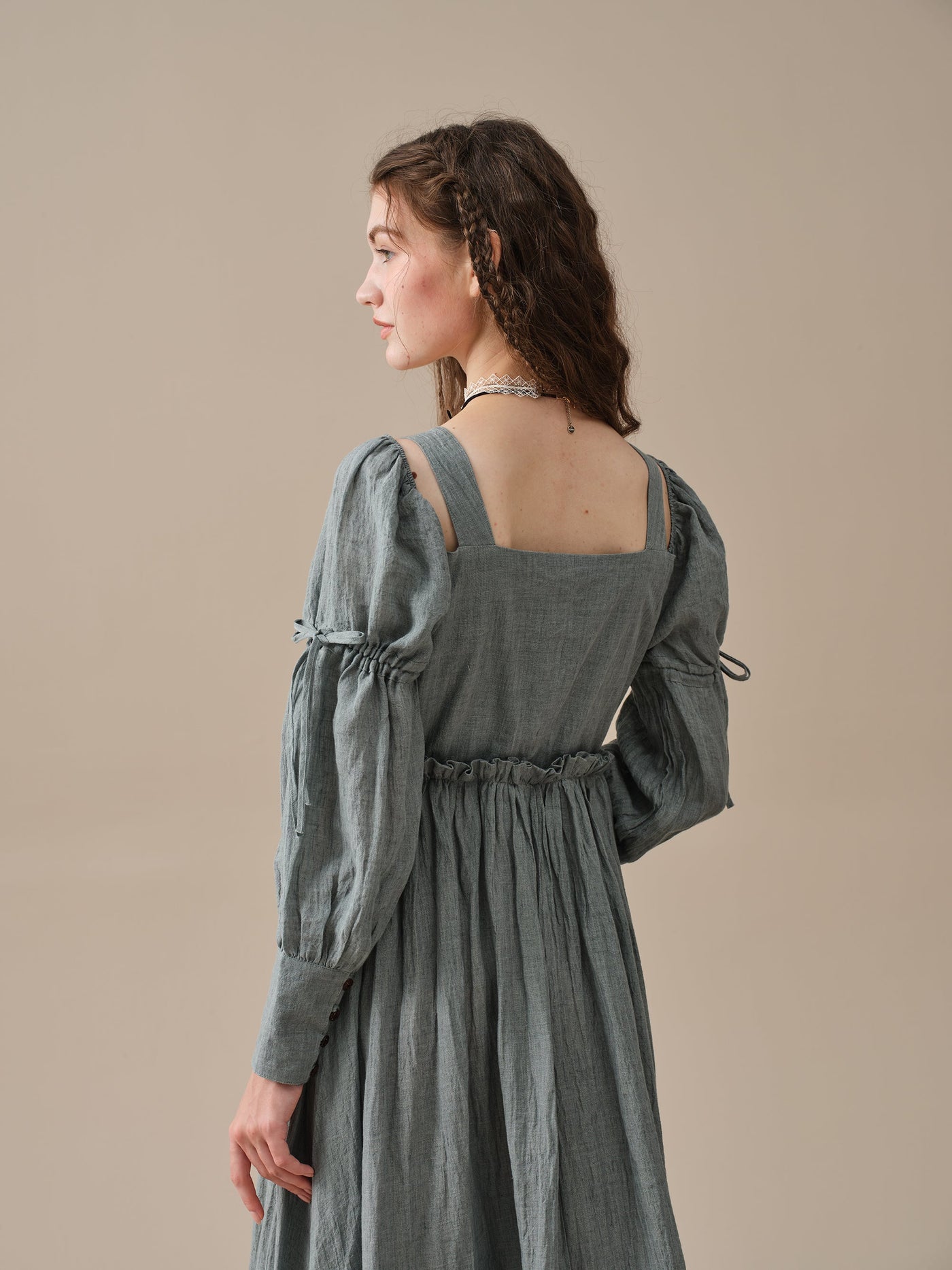 Olivia 28 | Puff sleeve corset dress